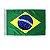 BANDEIRA 3/4 MEDIO PANO BRASIL 43193 - Imagem 1