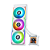 Water Cooler Lian Li Hydroshift 360R Tela LCD ARGB 360mm Branco - Imagem 1