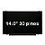 Tela para Notebook 14.0 Pol Slim 30 Pinos Direito Nova com abas NT140WHM-N44 - Imagem 1