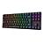 Teclado Redragon Kumara Elite Rainbow Sem Fio Switch Brown Preto - Imagem 3