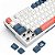 Teclado Mecânico Redragon Trundle RGB ABNT2 Branco e Azul Switch Marrom - Imagem 2