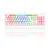 Teclado Mecânico Redragon Kala Rosa Branco Switch Marrom Pt - Imagem 1