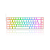 Teclado Mecânico Redragon Castor Branco Rgb Switch Marrom Pt - Imagem 1