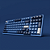 Teclado Mecânico Akko Ocean Star 3098B Plus Cream Blue V3 - Imagem 4