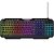 Teclado Gamer Multimidia Fortrek Shortcut Rainbow Preto - Imagem 1