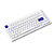 Teclado Gamer Akko Mod 007 Pc Blue On White Switch Piano - Imagem 3
