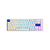 Teclado Gamer Akko 3068b Plus Branco Azul Switch Jelly Pink - Imagem 1