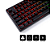 Teclado Akko 5087 Shine Through Preto Switch Jelly Pink - Imagem 4