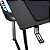 Mesa Gamer Mymax Mx100 Preta Rgb Carbono Com Porta Copo - Imagem 4