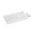 Kit Teclado e Mouse Sem Fio KW202 Branco Lecoo - Imagem 1