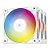 Kit Fan Gamer DeepCool Fc120 White Rgb Com 3 Fans Branco - Imagem 1