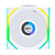 Kit 3 Fans Lian Li Uni Fan SL Wireless LCD 120 ARGB Branco - Imagem 4