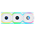 Kit 3 Fans Lian Li Uni Fan SL Wireless LCD 120 ARGB Branco - Imagem 1