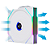 Kit 3 Fans Lian Li Uni Fan TL Wireless LCD 120 ARGB Branco - Imagem 3
