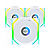 Kit 3 Fans Lian Li Uni Fan SL Wireless 120 ARGB Reverse Blade Branco - Imagem 1