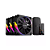 Kit 3 Fans ARGB Pcyes Sangue Frio 3 Black Vulcan 120Mm K3Argbsf3Br - Imagem 1