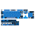 Keycaps Redragon Harry Potter Hogwart’s Ravenclaw Azul - Imagem 1