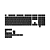 Keycaps Akko Profile Asa Pbt Double Shot S Shine Through Black - Imagem 1