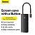 Hub Tipo USB-C Baseus Lite Series 6 Portas USB-C para HDMI + 2x USB 3.0 + USB-C Dados + SD/TF Preto - Imagem 4