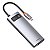 Hub Tipo USB-C Baseus Metal Gleam 6 Portas USB-C para HDMI +3x USB3.0 + PD (Carregamento) + RJ45 Cinza - Imagem 2