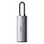 Hub Tipo USB-C Baseus Metal Gleam 6 Portas USB-C para HDMI +3x USB3.0 + PD (Carregamento) + RJ45 Cinza - Imagem 3