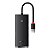 Hub USB Baseus Lite Series 4 Portas USB-A para 4x USB 3.0 25cm Preto - Imagem 1