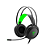 Headset Gamer T-Dagger Ural Preto E Verde Led Verde - Imagem 1