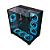 Gabinete Rise Mode Galaxy Full Glass Mid Tower ATX Lateral e Frente em Vidro Temperado Preto - Imagem 2