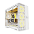 Gabinete Gamer Geometric Future Model 5 Vent Sem Fans Branco - Imagem 2