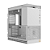 Gabinete Gamer Geometric Future Model 4 King Arthur Branco - Imagem 4