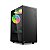 Gabinete Gamer C3Tech MT-G200BK Preto com 3 coolers sem fonte - Imagem 1