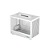 Gabinete Deepcool CH160 Mini Tower Vidro Temperado Branco - Imagem 1