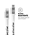 Fonte Carregador Turbo 25W Tipo C QC 3.0 + Cabo Nylon Kevlar Tipo C - Lightning 1,5m Gshield Branco - Imagem 3