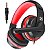 Fone Headset Gamer Fortrek Spider Black P3 Preto/Vermelho - Imagem 1