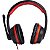 Fone Headset Gamer Fortrek Spider Black P3 Preto/Vermelho - Imagem 2