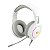 Fone de ouvido Headset Gamer Redragon H270-w Mento RGB Chroma USB P2 Branco - Imagem 1