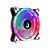 Fan Gamer Rise Mode Galaxy Rainbow 120mm Preto RM-FRM-02-RGB - Imagem 2