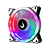 Fan Gamer Rise Mode Galaxy Rainbow 120mm Preto RM-FRM-02-RGB - Imagem 1