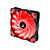 Fan Gamer Rise Mode Wind W1 120mm LED Vermelho RM-WN-01-BR - Imagem 4