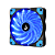 Fan Gamer Rise Mode Wind W1 120mm LED Azul Preto RM-WN-01-BB - Imagem 3