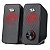 Caixa de Som Redragon Stentor GS500 2X3W 3.5MM Preto e Led Vermelho - Imagem 1