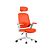 Cadeira Escritório Ergonômica Elements Astra Laranja Branco - Imagem 1