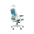 Cadeira Ergonômica Elements Helene Special Branca E Azul - Imagem 4