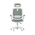 Cadeira De Escritório Ergonômica Elements Astra Verde Branco - Imagem 3