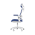 Cadeira De Escritório Ergonômica Elements Astra Azul Branco - Imagem 4