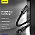 Cabo USB-C para USB-C Baseus Tungsten Gold 100W 1m Preto - Imagem 3