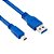 Cabo USB Macho Para Mini USB 8 Pinos  Azul 1 Mts - Imagem 1