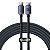 Cabo Tipo C Baseus Crystal Shine Fast Charging 100W 2m Preto - Imagem 1