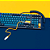 Cabo Enrolado Akko Aviator Macaw Usb C P/teclado Azul/Yellow - Imagem 2