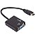 Adaptador de Video HDMI Macho para VGA Femea + Audio P2 - Imagem 1
